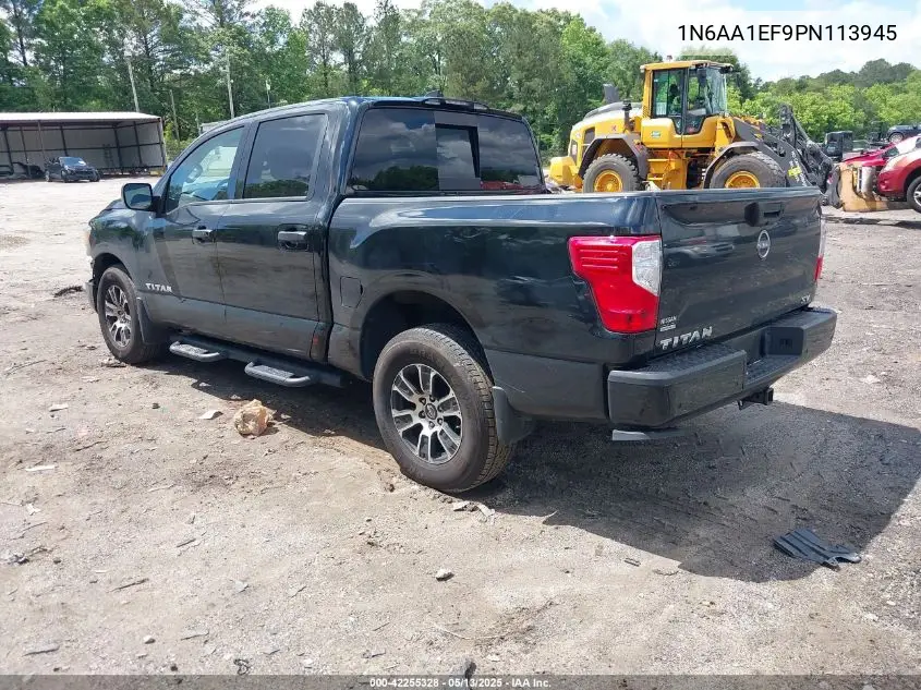 2023 Nissan Titan Sv 4X2 VIN: 1N6AA1EF9PN113945 Lot: 42255328
