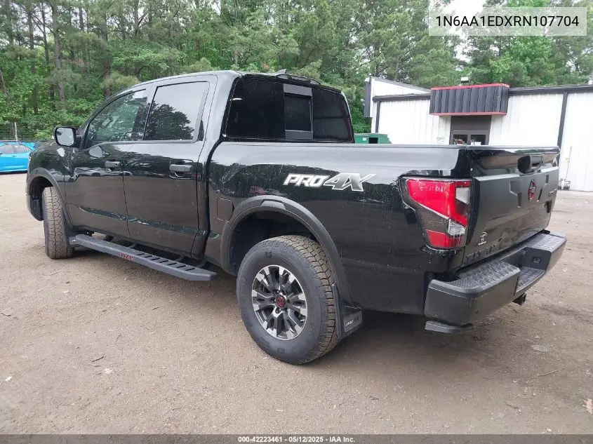 2024 Nissan Titan Pro-4X 4X4 VIN: 1N6AA1EDXRN107704 Lot: 42223461