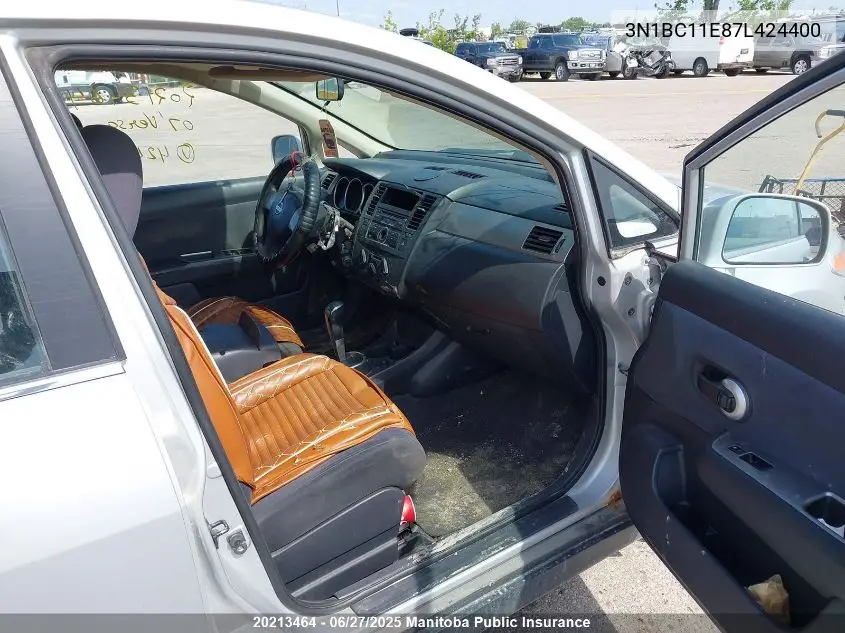 2007 Nissan Versa 1.8 S VIN: 3N1BC11E87L424400 Lot: 20213464