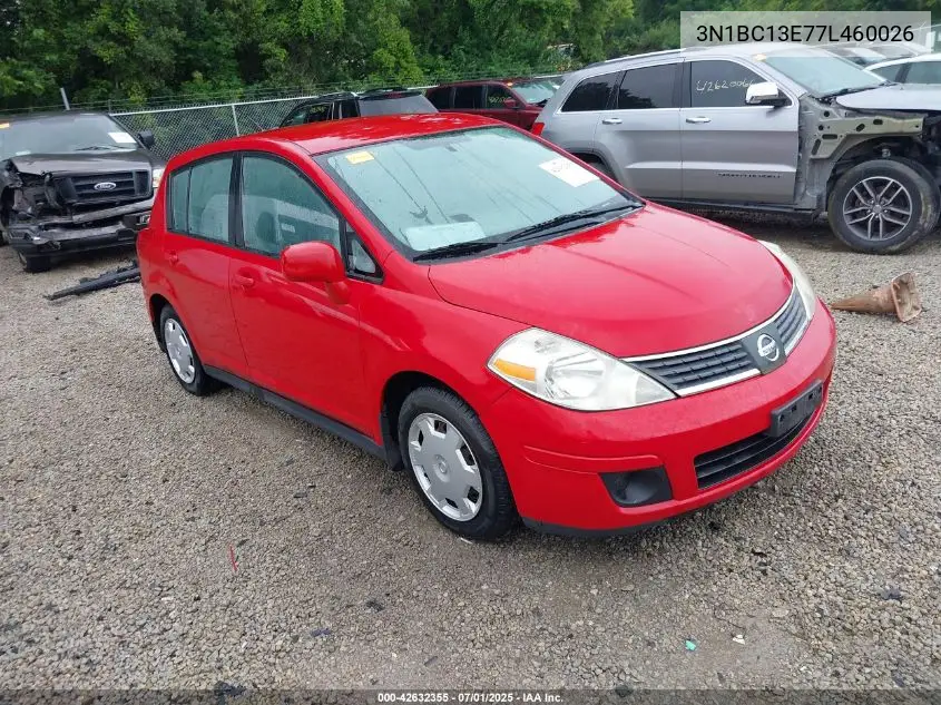 2007 Nissan Versa S/Sl VIN: 3N1BC13E77L460026 Lot: 42632355