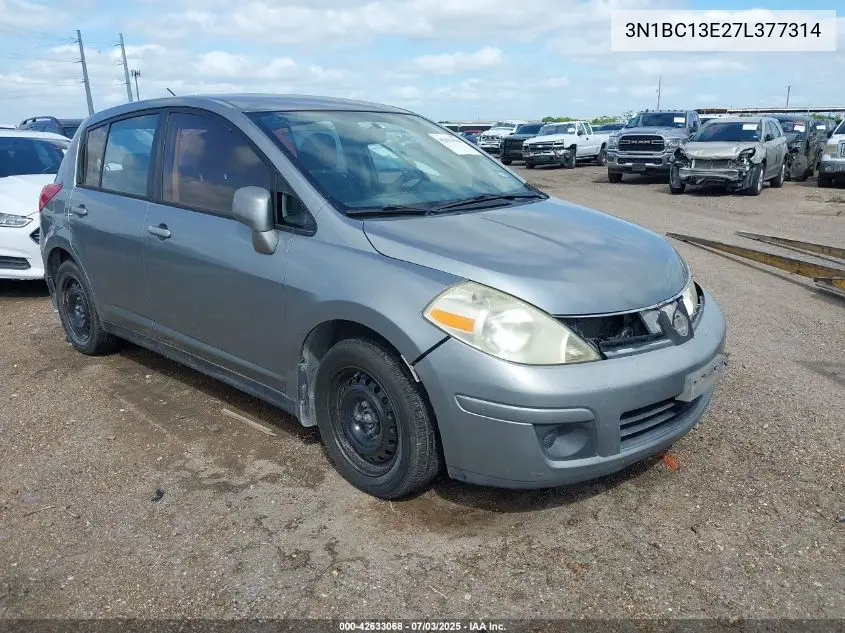 2007 Nissan Versa 1.8S VIN: 3N1BC13E27L377314 Lot: 42633068