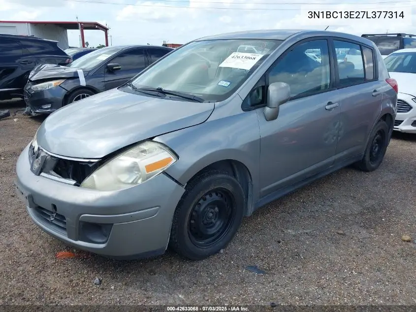 2007 Nissan Versa 1.8S VIN: 3N1BC13E27L377314 Lot: 42633068