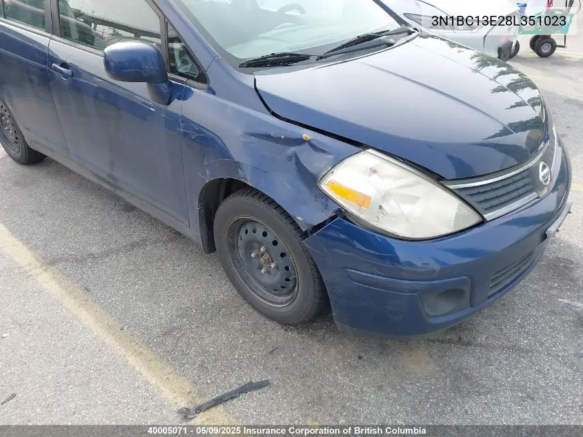 2008 Nissan Versa VIN: 3N1BC13E28L351023 Lot: 40005071