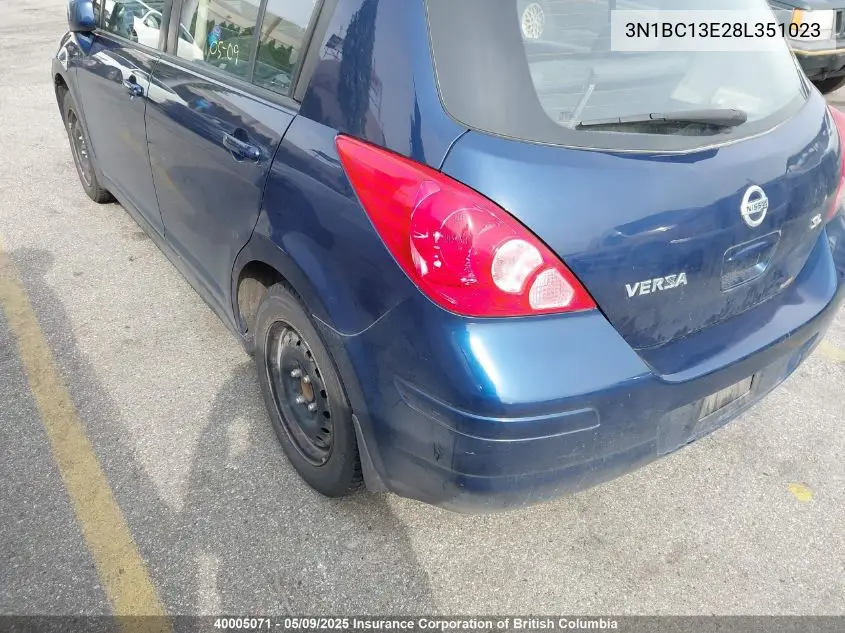 2008 Nissan Versa VIN: 3N1BC13E28L351023 Lot: 40005071