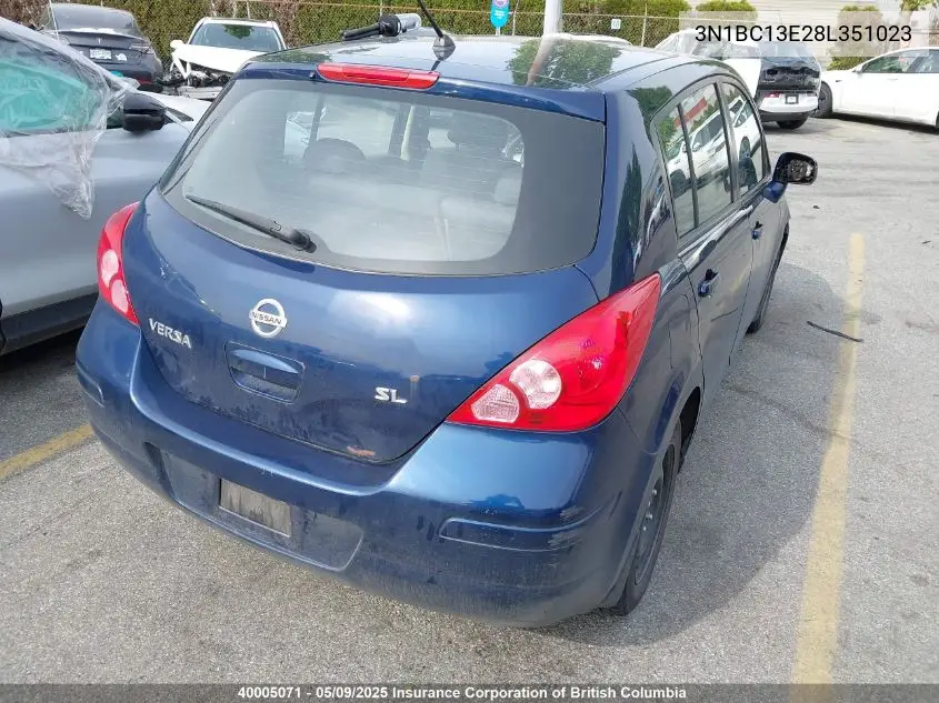 2008 Nissan Versa VIN: 3N1BC13E28L351023 Lot: 40005071