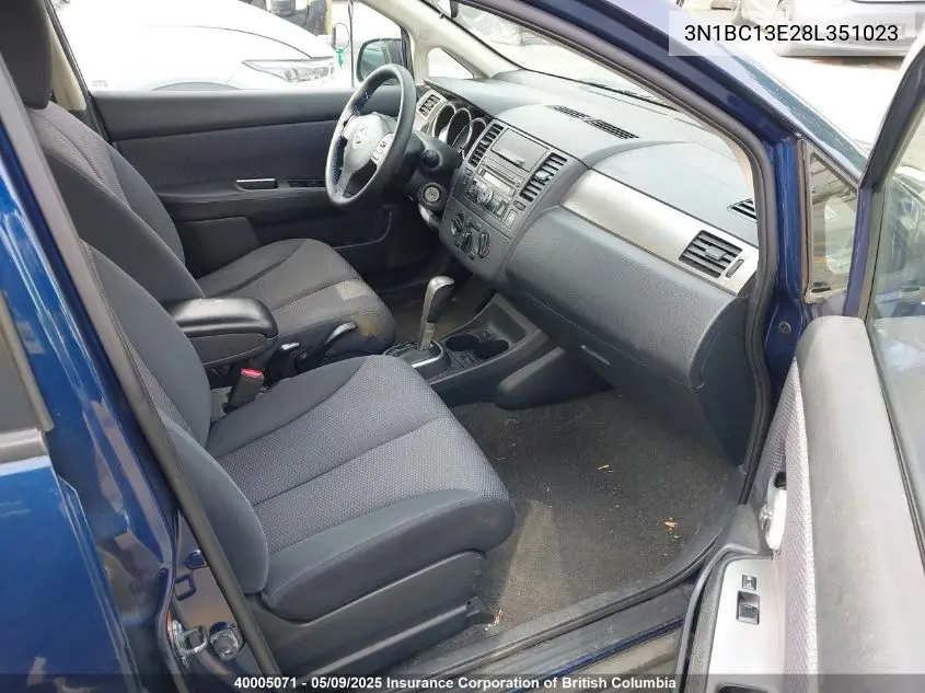 2008 Nissan Versa VIN: 3N1BC13E28L351023 Lot: 40005071