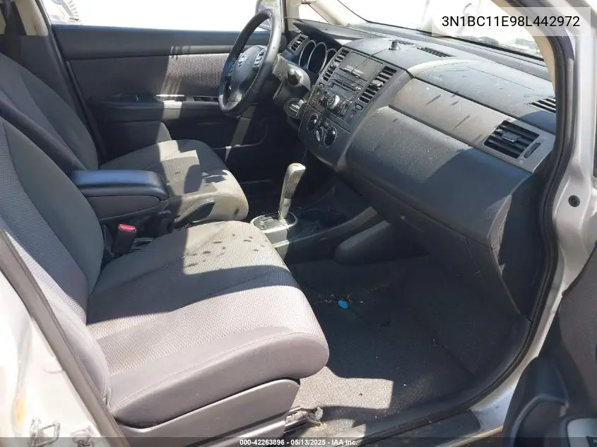 2008 Nissan Versa 1.8Sl VIN: 3N1BC11E98L442972 Lot: 42263896