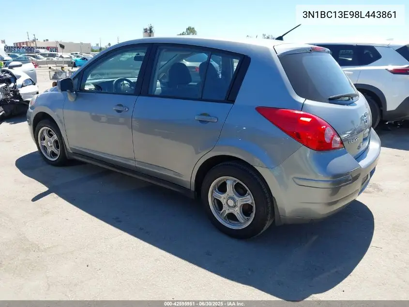 2008 Nissan Versa 1.8S VIN: 3N1BC13E98L443861 Lot: 42595951