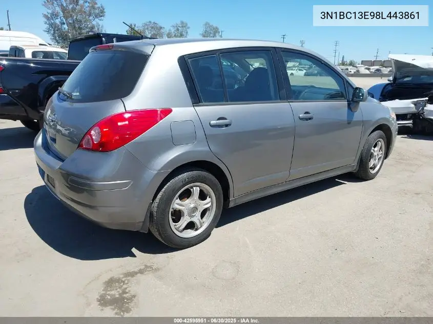 2008 Nissan Versa 1.8S VIN: 3N1BC13E98L443861 Lot: 42595951