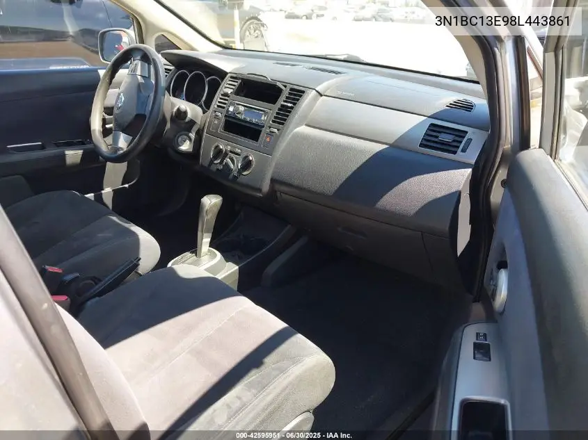 2008 Nissan Versa 1.8S VIN: 3N1BC13E98L443861 Lot: 42595951