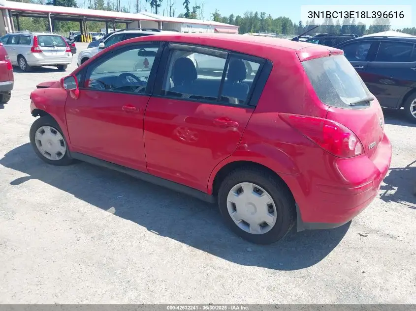 2008 Nissan Versa 1.8S VIN: 3N1BC13E18L396616 Lot: 42632241