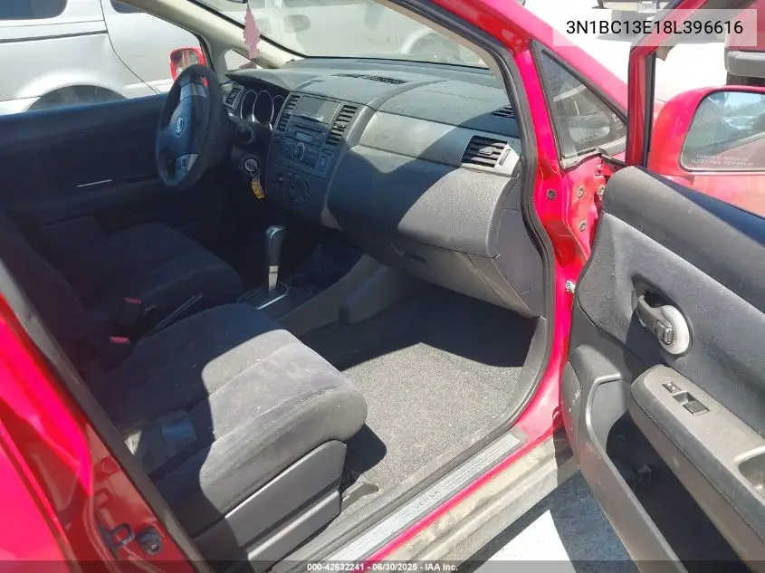 2008 Nissan Versa 1.8S VIN: 3N1BC13E18L396616 Lot: 42632241