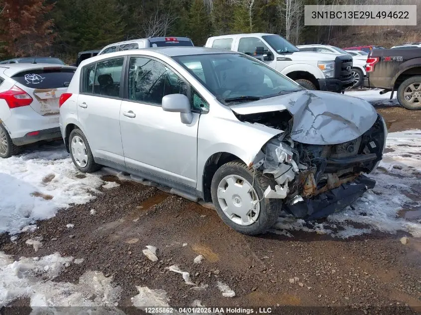 2009 Nissan Versa VIN: 3N1BC13E29L494622 Lot: 12255862