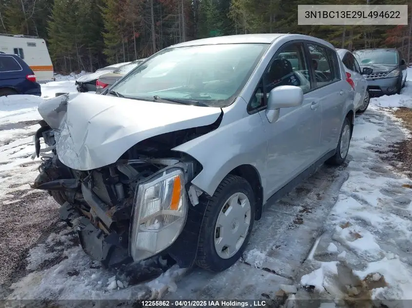 2009 Nissan Versa VIN: 3N1BC13E29L494622 Lot: 12255862