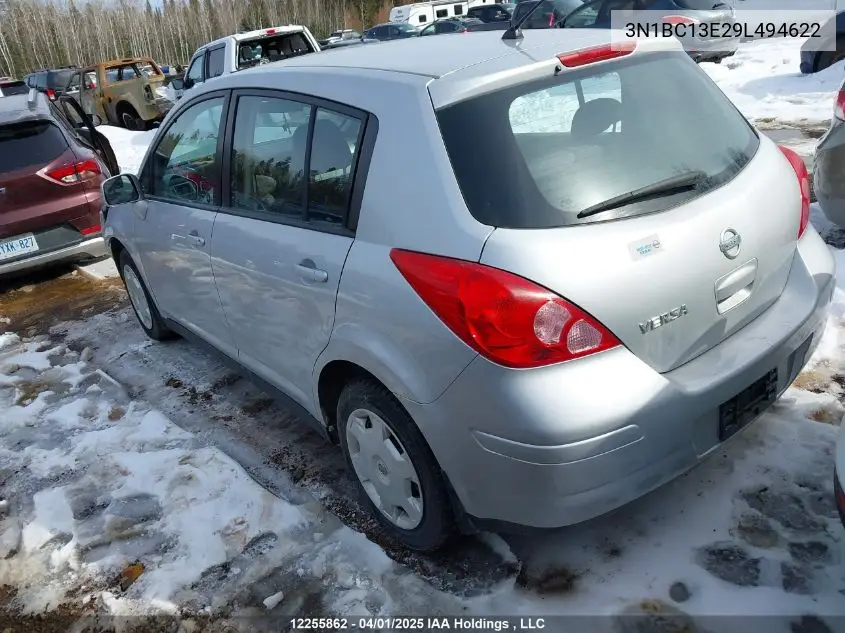 2009 Nissan Versa VIN: 3N1BC13E29L494622 Lot: 12255862