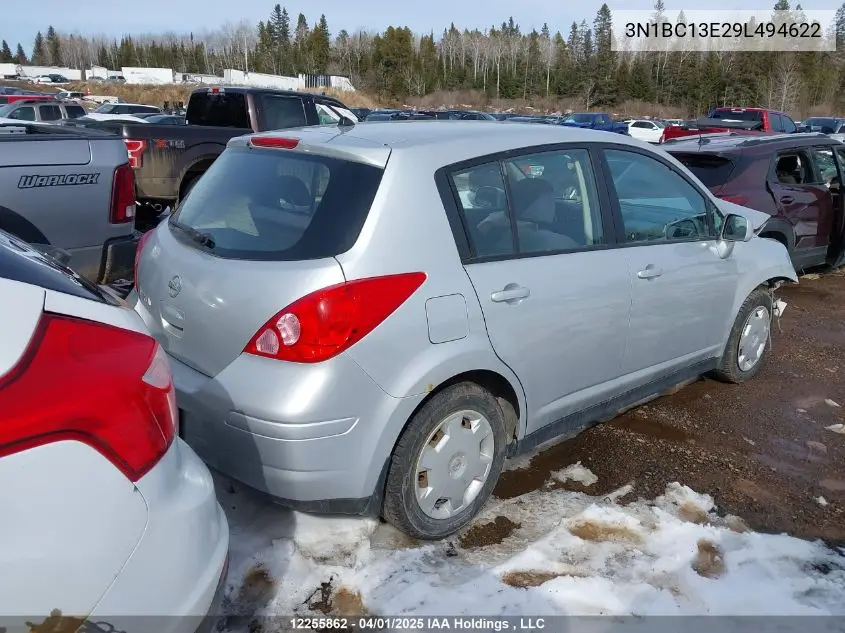 2009 Nissan Versa VIN: 3N1BC13E29L494622 Lot: 12255862