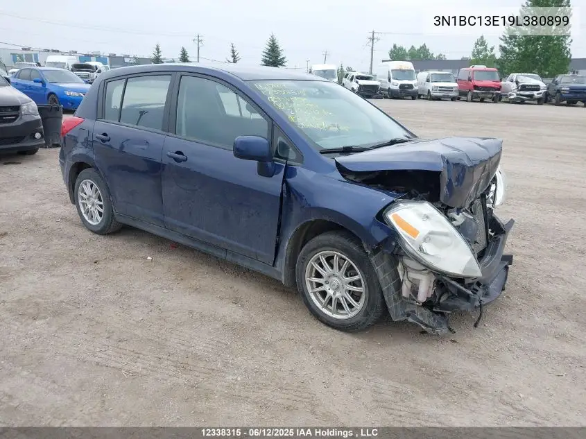 2009 Nissan Versa S/Sl VIN: 3N1BC13E19L380899 Lot: 12338315