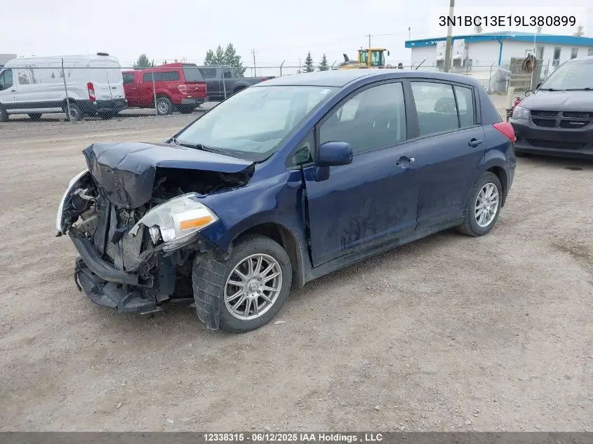 2009 Nissan Versa S/Sl VIN: 3N1BC13E19L380899 Lot: 12338315