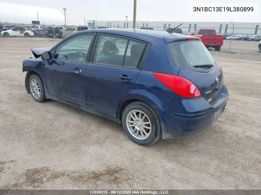 2009 Nissan Versa S/Sl VIN: 3N1BC13E19L380899 Lot: 12338315