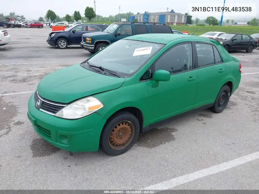 2009 Nissan Versa S/Sl VIN: 3N1BC11E99L483538 Lot: 42240953