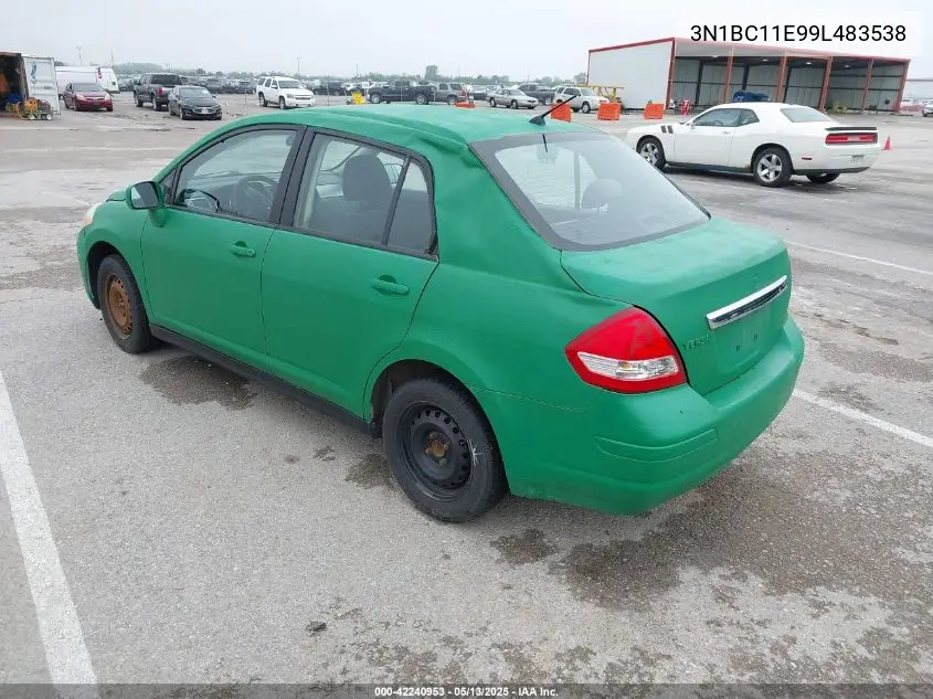 2009 Nissan Versa S/Sl VIN: 3N1BC11E99L483538 Lot: 42240953