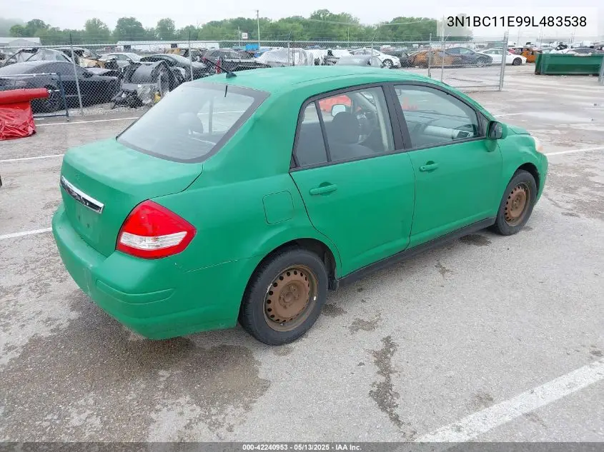 2009 Nissan Versa S/Sl VIN: 3N1BC11E99L483538 Lot: 42240953