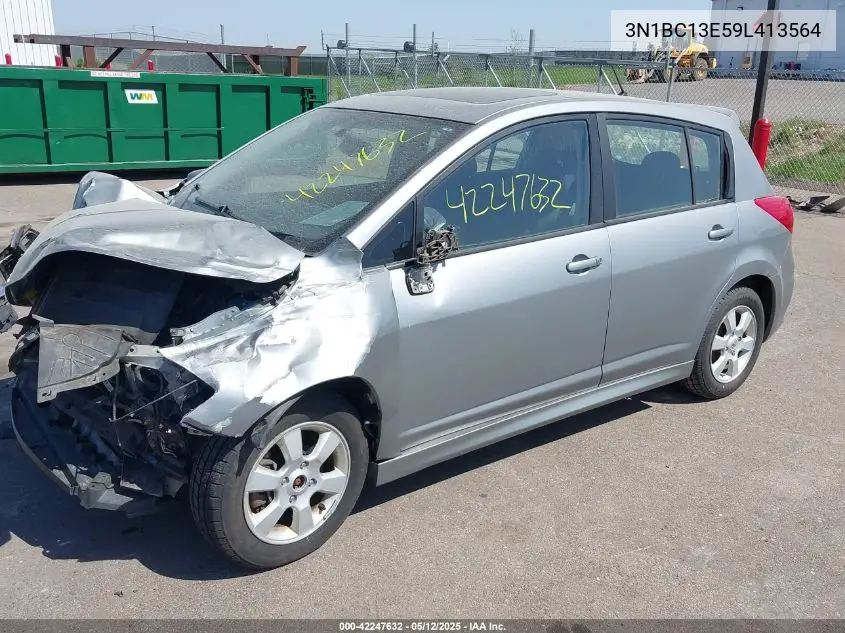 2009 Nissan Versa 1.8Sl VIN: 3N1BC13E59L413564 Lot: 42247632