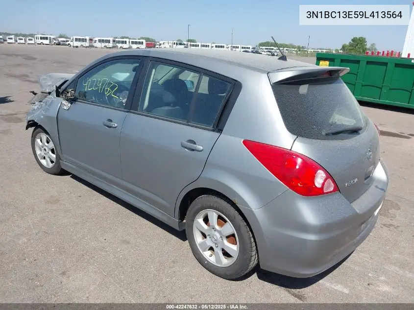 2009 Nissan Versa 1.8Sl VIN: 3N1BC13E59L413564 Lot: 42247632