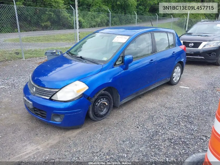 2009 Nissan Versa 1.8S VIN: 3N1BC13E09L457715 Lot: 42253794