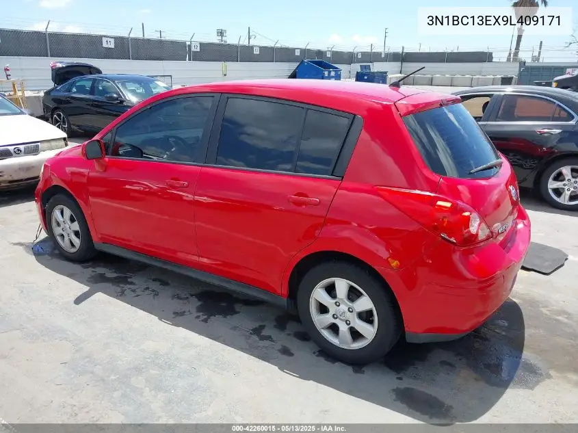 2009 Nissan Versa 1.8Sl VIN: 3N1BC13EX9L409171 Lot: 42260015