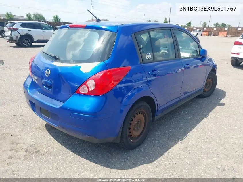 2009 Nissan Versa 1.8S VIN: 3N1BC13EX9L501767 Lot: 42590162