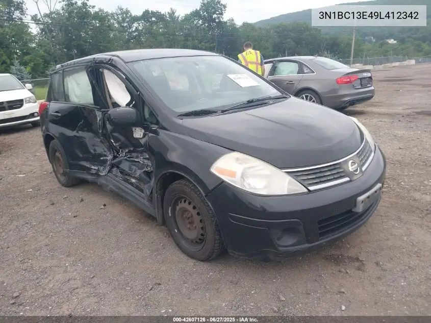 2009 Nissan Versa 1.8S VIN: 3N1BC13E49L412342 Lot: 42607126