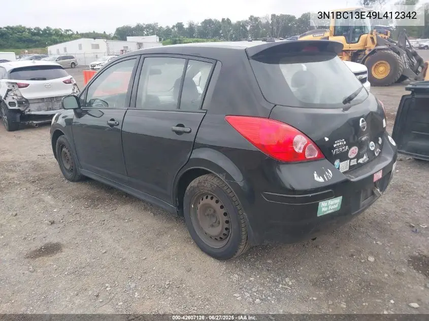 2009 Nissan Versa 1.8S VIN: 3N1BC13E49L412342 Lot: 42607126