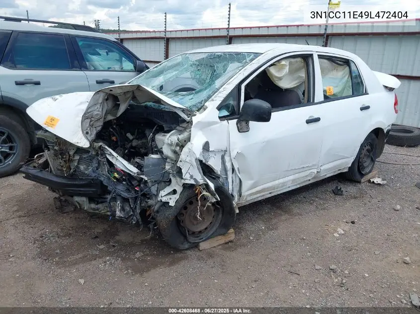 2009 Nissan Versa 1.6 VIN: 3N1CC11E49L472404 Lot: 42608468