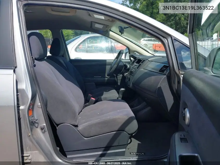 2009 Nissan Versa 1.8S VIN: 3N1BC13E19L363522 Lot: 42612869