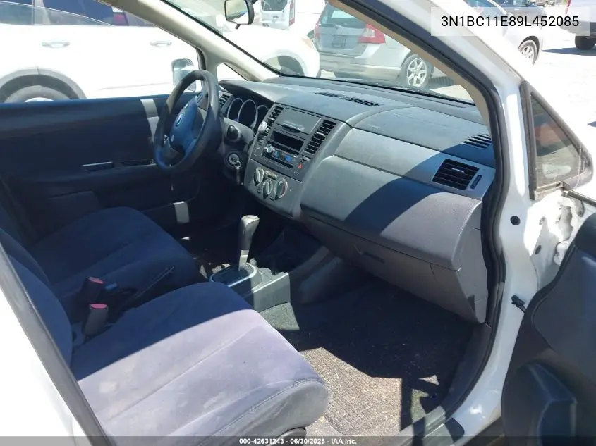 2009 Nissan Versa 1.8S VIN: 3N1BC11E89L452085 Lot: 42631243