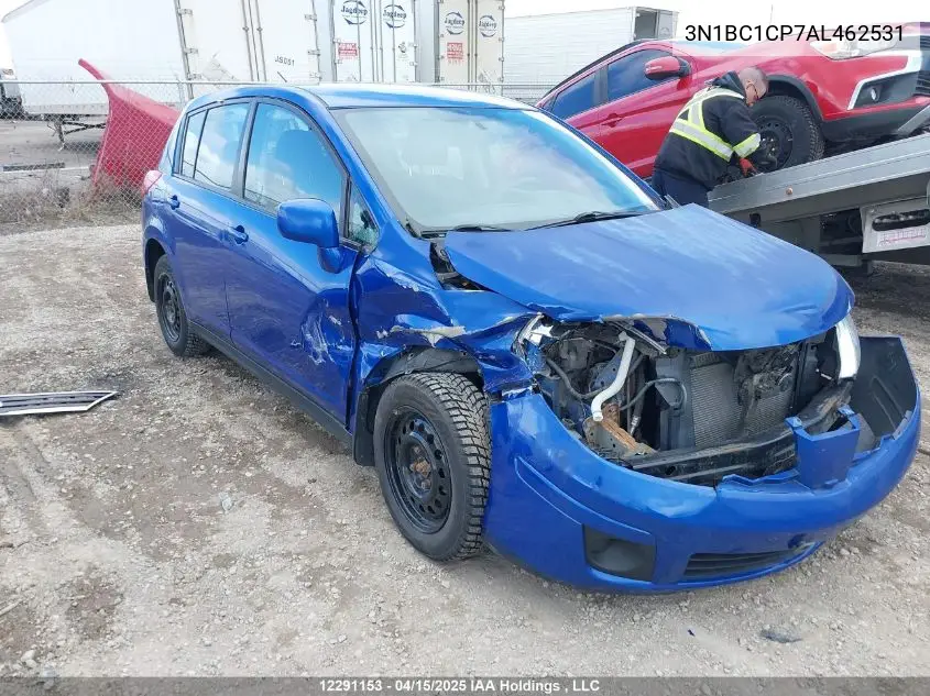 2010 Nissan Versa 1.8S VIN: 3N1BC1CP7AL462531 Lot: 12291153