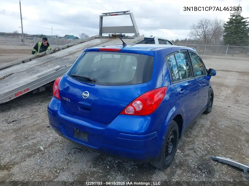 2010 Nissan Versa 1.8S VIN: 3N1BC1CP7AL462531 Lot: 12291153