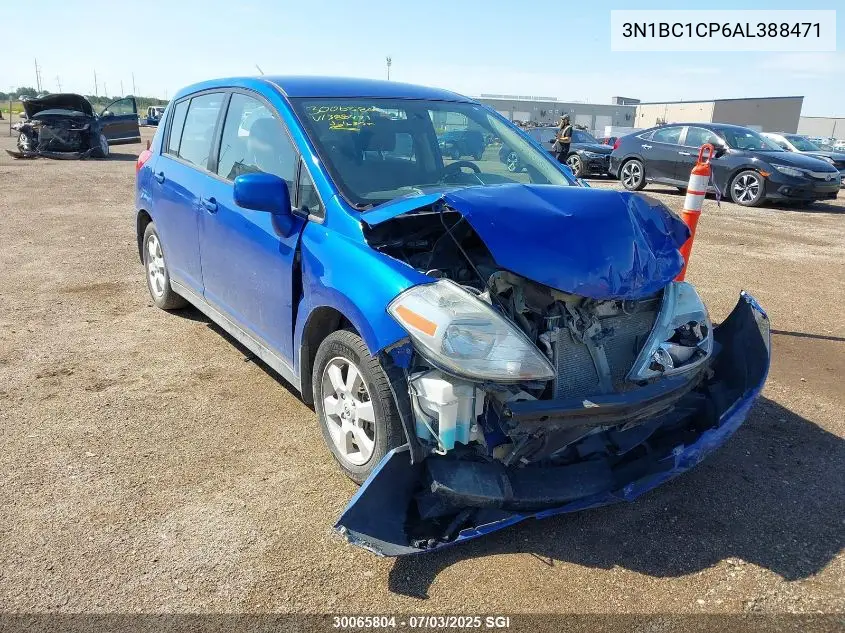 2010 Nissan Versa S/Sl VIN: 3N1BC1CP6AL388471 Lot: 30065804