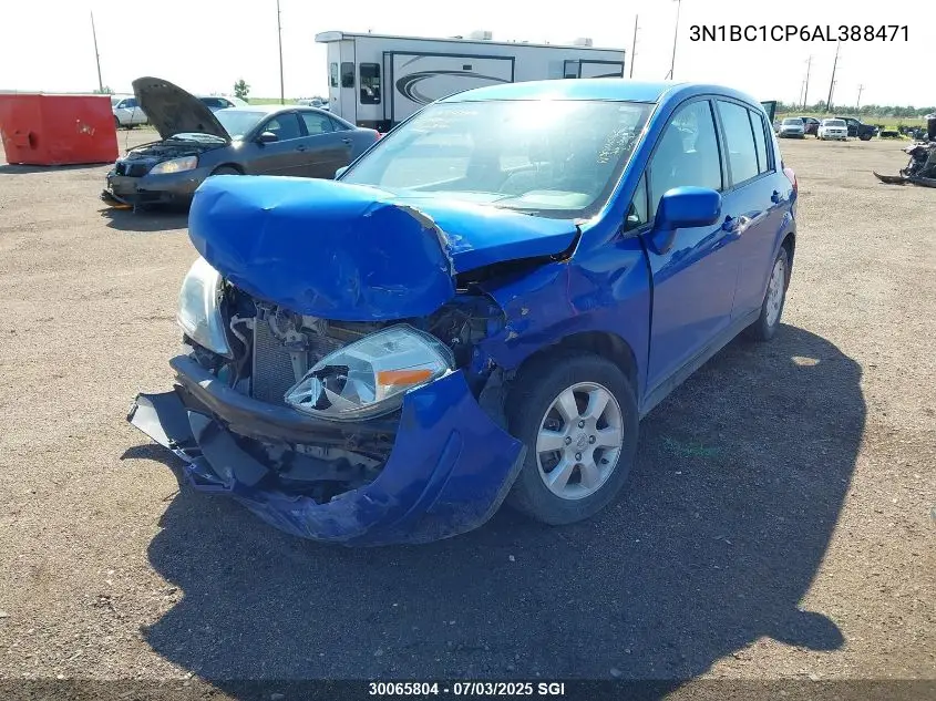 2010 Nissan Versa S/Sl VIN: 3N1BC1CP6AL388471 Lot: 30065804