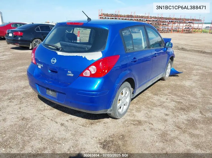 2010 Nissan Versa S/Sl VIN: 3N1BC1CP6AL388471 Lot: 30065804