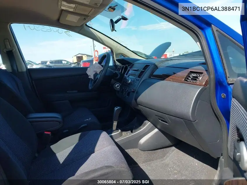 2010 Nissan Versa S/Sl VIN: 3N1BC1CP6AL388471 Lot: 30065804