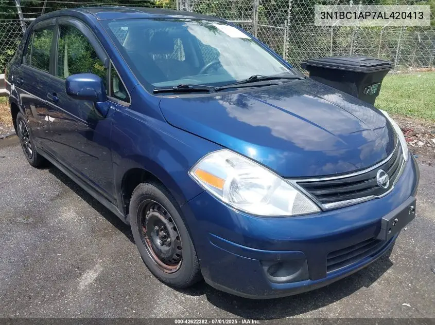 2010 Nissan Versa 1.8S VIN: 3N1BC1AP7AL420413 Lot: 42622382
