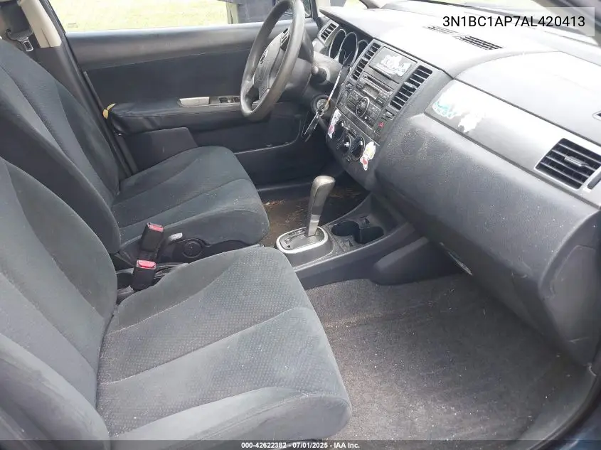 2010 Nissan Versa 1.8S VIN: 3N1BC1AP7AL420413 Lot: 42622382