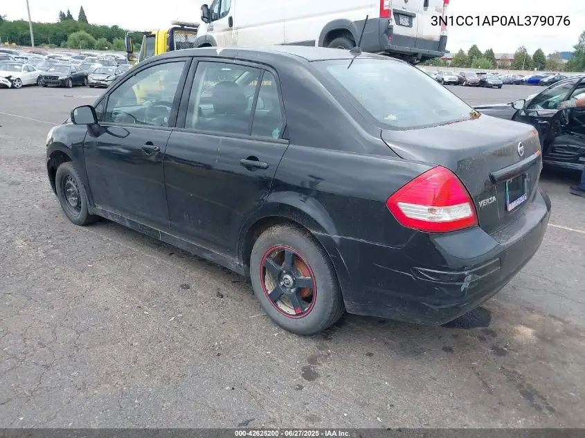 2010 Nissan Versa 1.6 VIN: 3N1CC1AP0AL379076 Lot: 42625200