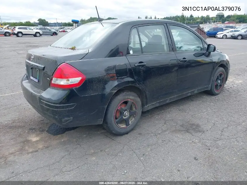 2010 Nissan Versa 1.6 VIN: 3N1CC1AP0AL379076 Lot: 42625200
