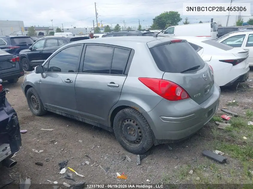 2011 Nissan Versa 1.8S VIN: 3N1BC1CP2BL465306 Lot: 12337932