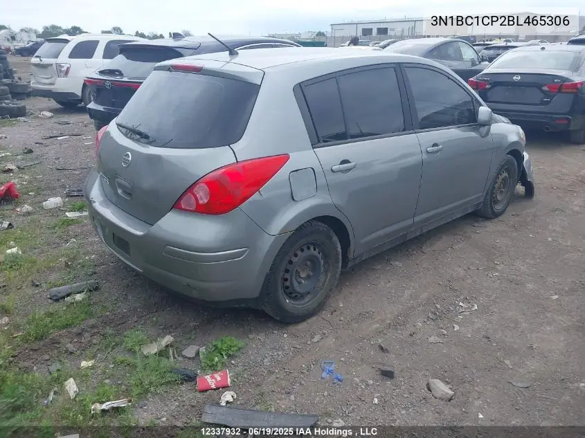 2011 Nissan Versa 1.8S VIN: 3N1BC1CP2BL465306 Lot: 12337932