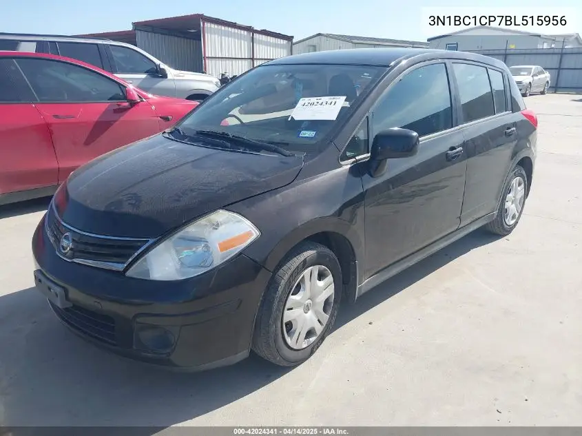 2011 Nissan Versa 1.8S VIN: 3N1BC1CP7BL515956 Lot: 42024341