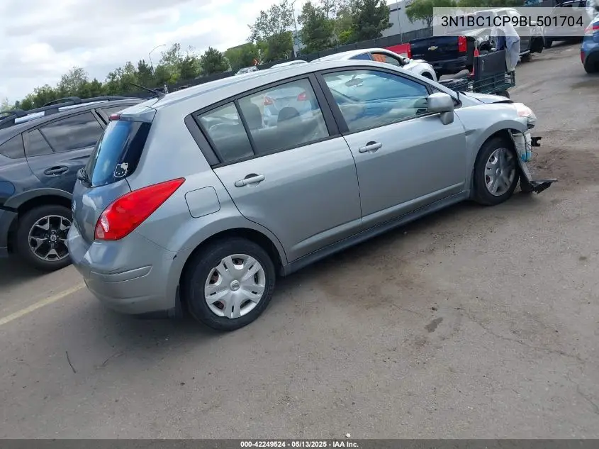 2011 Nissan Versa 1.8S VIN: 3N1BC1CP9BL501704 Lot: 42249524